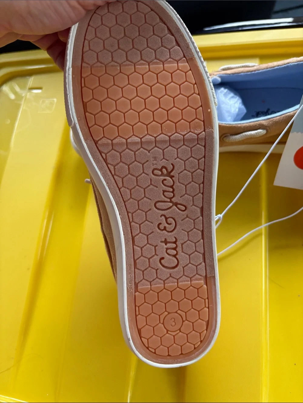 Cat & Jack Boys/Toddlers Tan Suede Boat Shoes